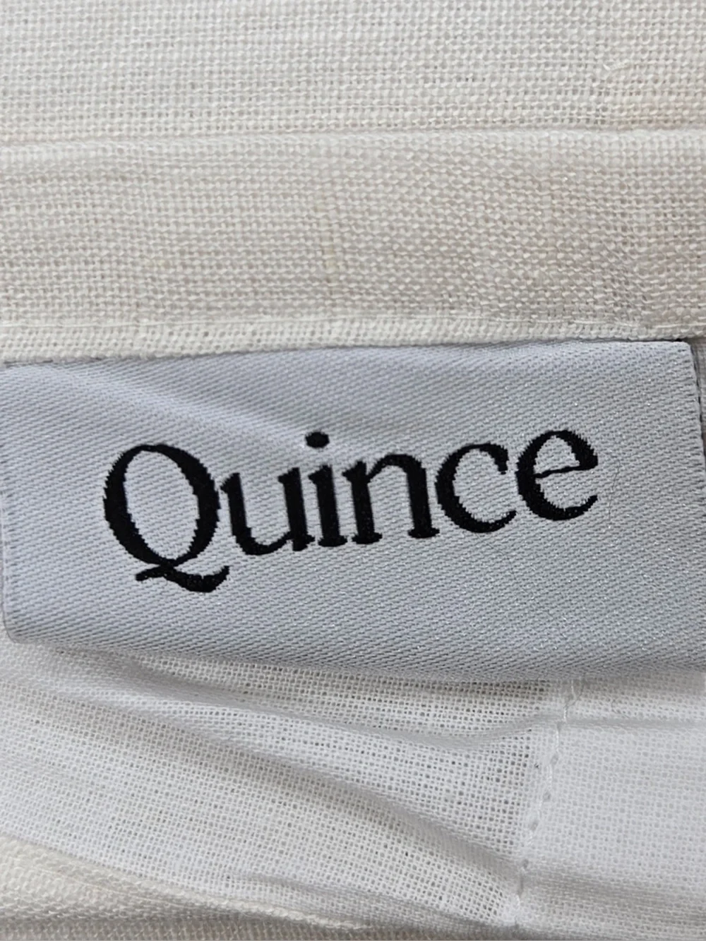 NWT QUINCE Set Of 2 48x96 European Linen Curtains Cream 0459